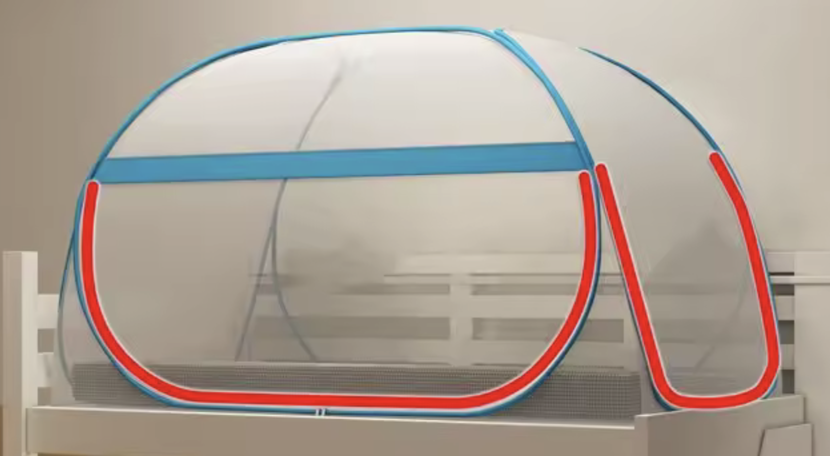 Mosquito net Igloo bed for girls/boys - double doors - Image 2
