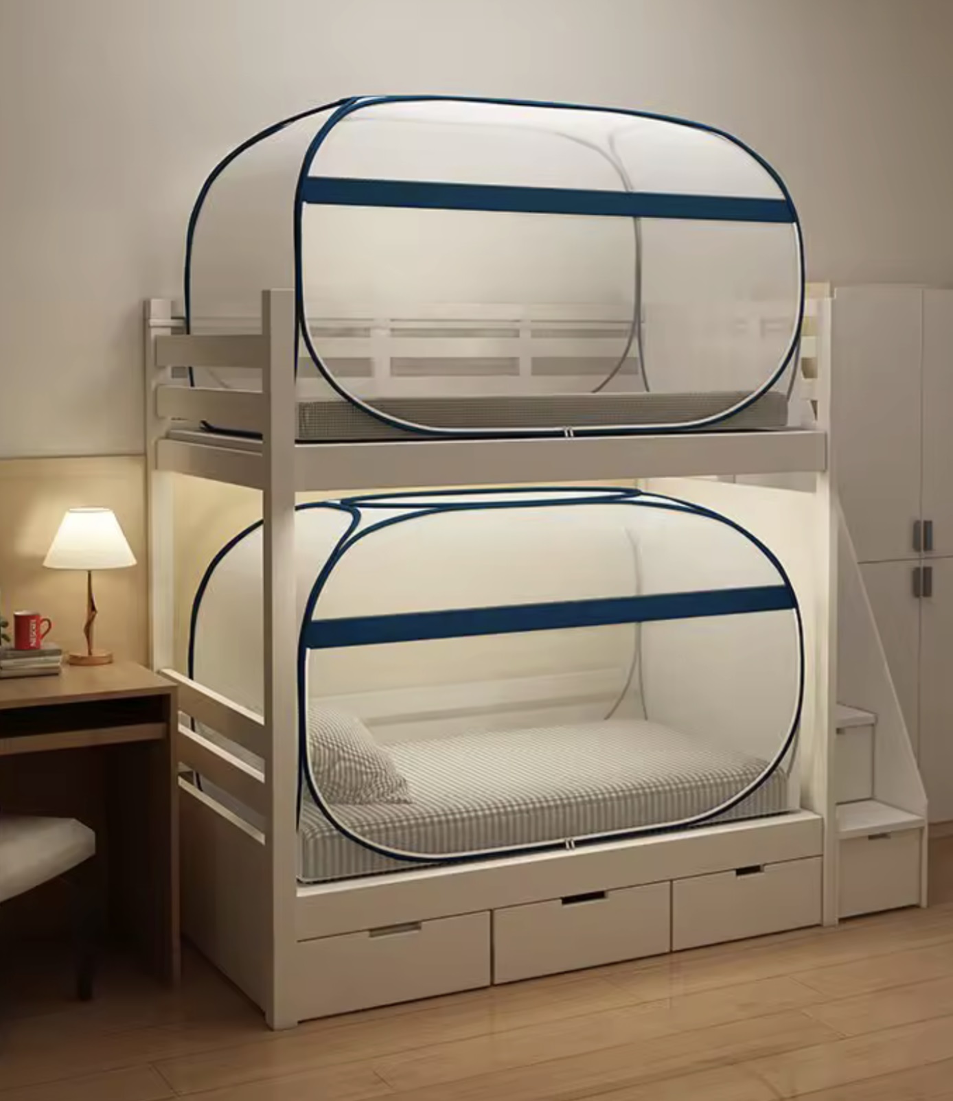 Mosquito net cocoon bed for girls/boys - single door