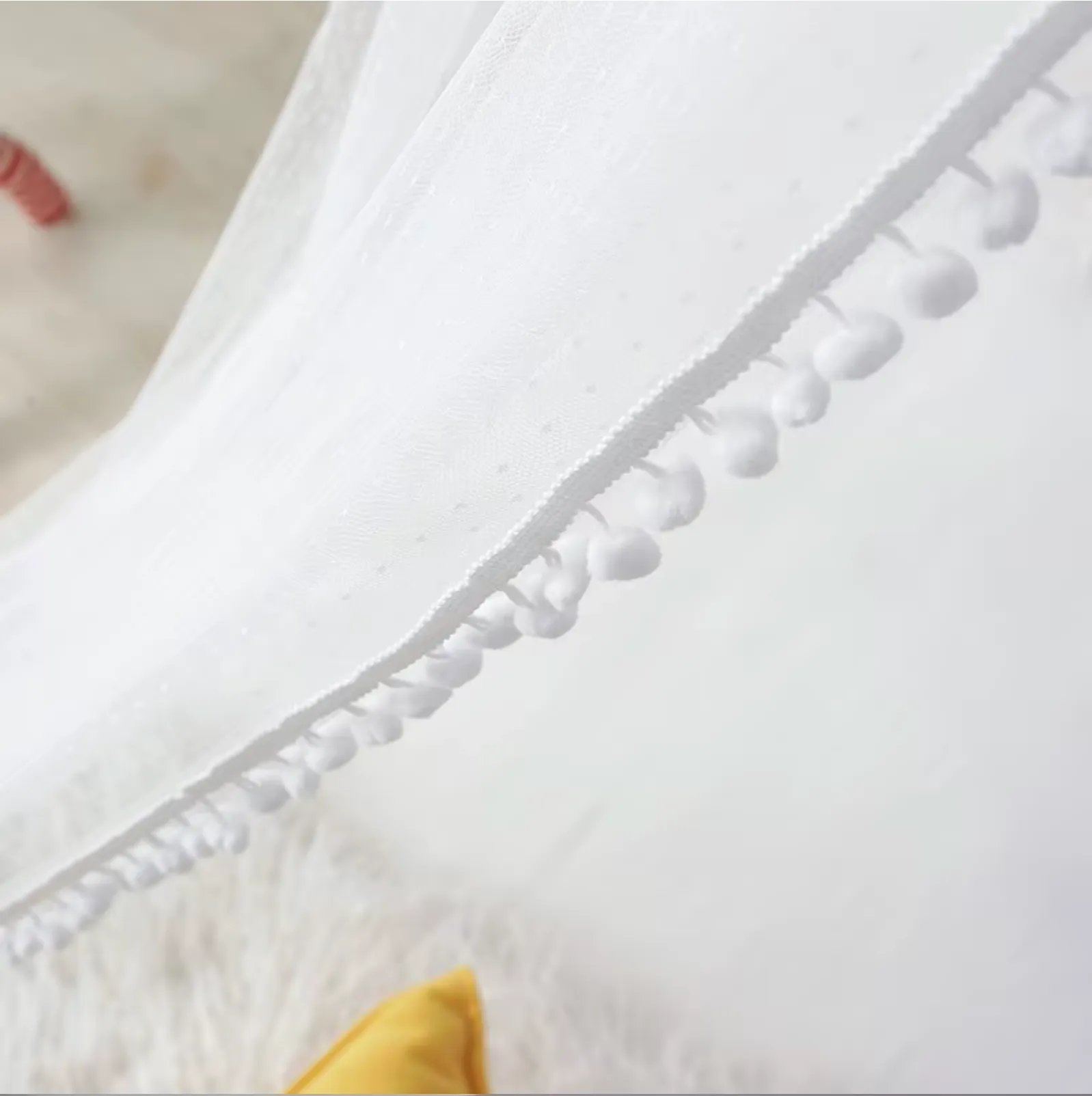 Dome mosquito net for girls'/boys' beds, available in pink or blue. - Image 5