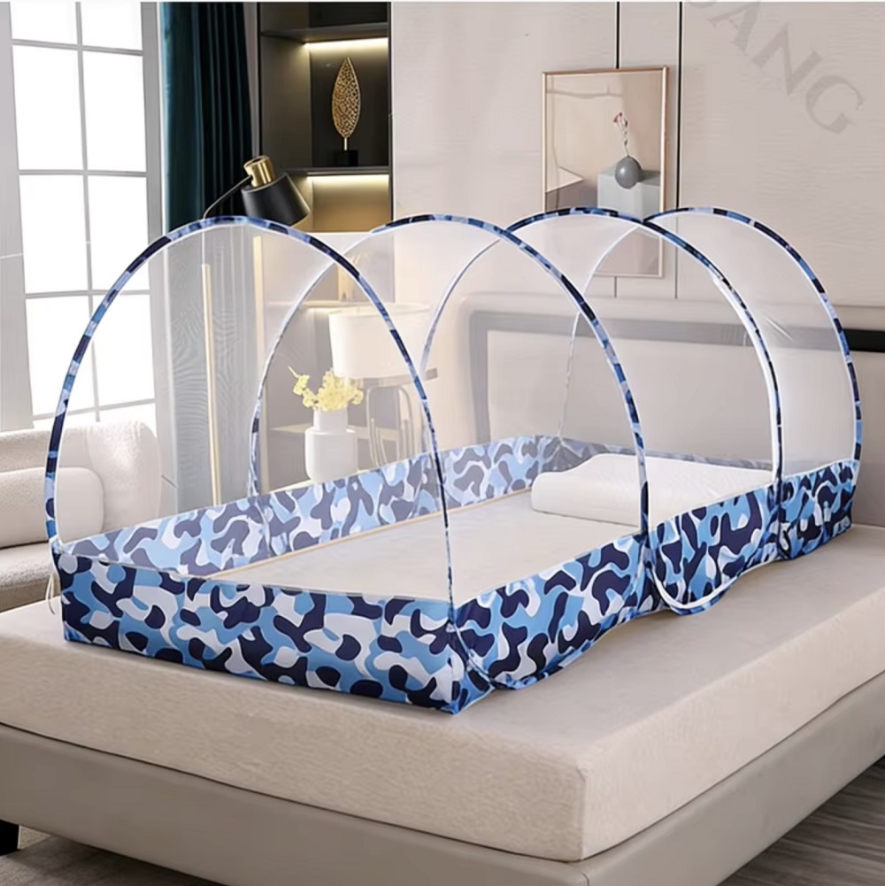 Mosquito Net for Girls'/Boys' Bed | Military Blue