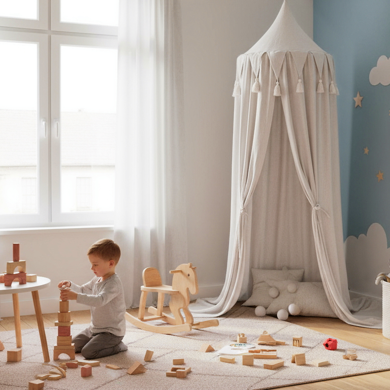 Organic Duo Pack | Canopy Bed & Play Mat | The Bohemian Cloud