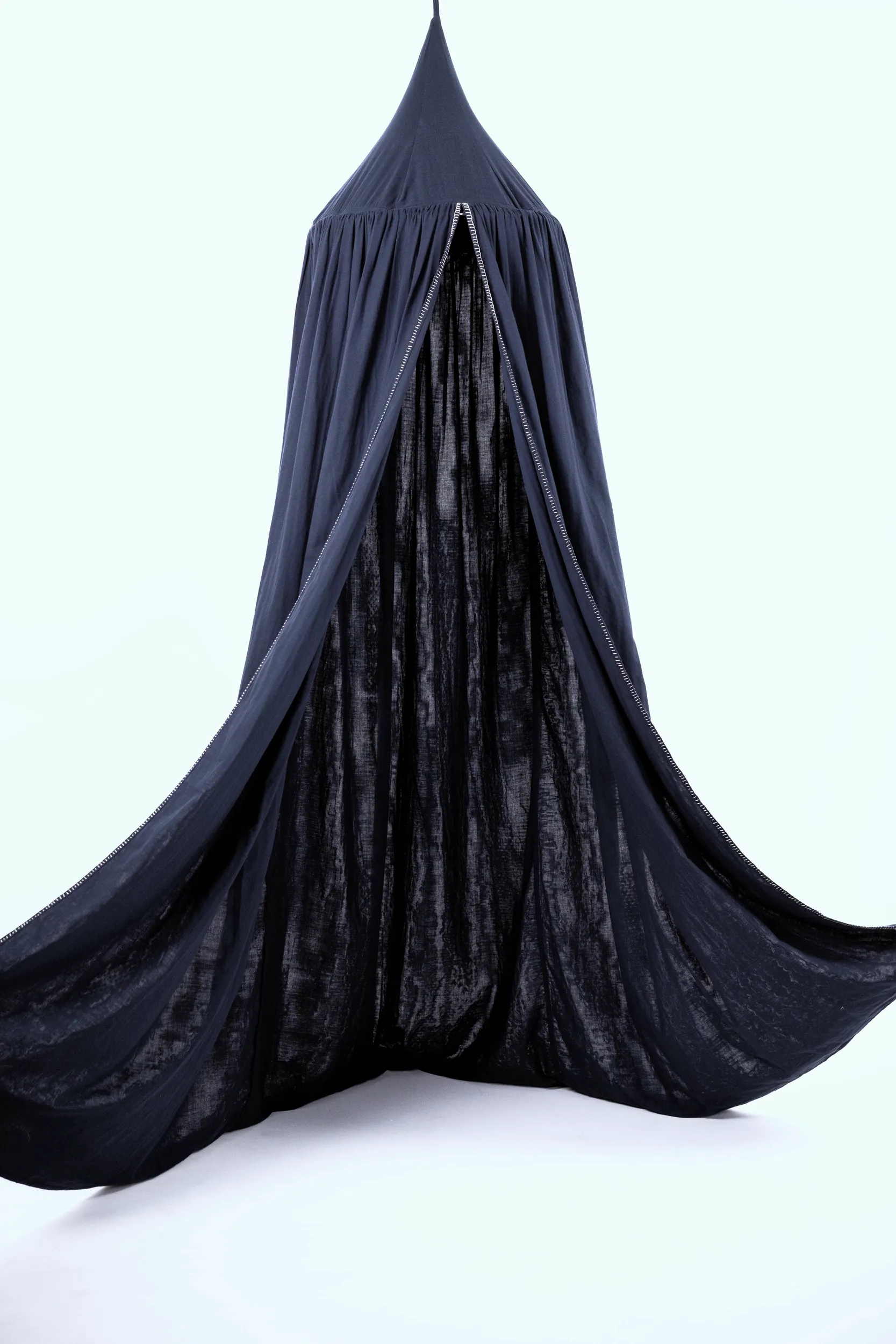 Canopy bed | double organic cotton muslin | L'Infini Festons - Image 3