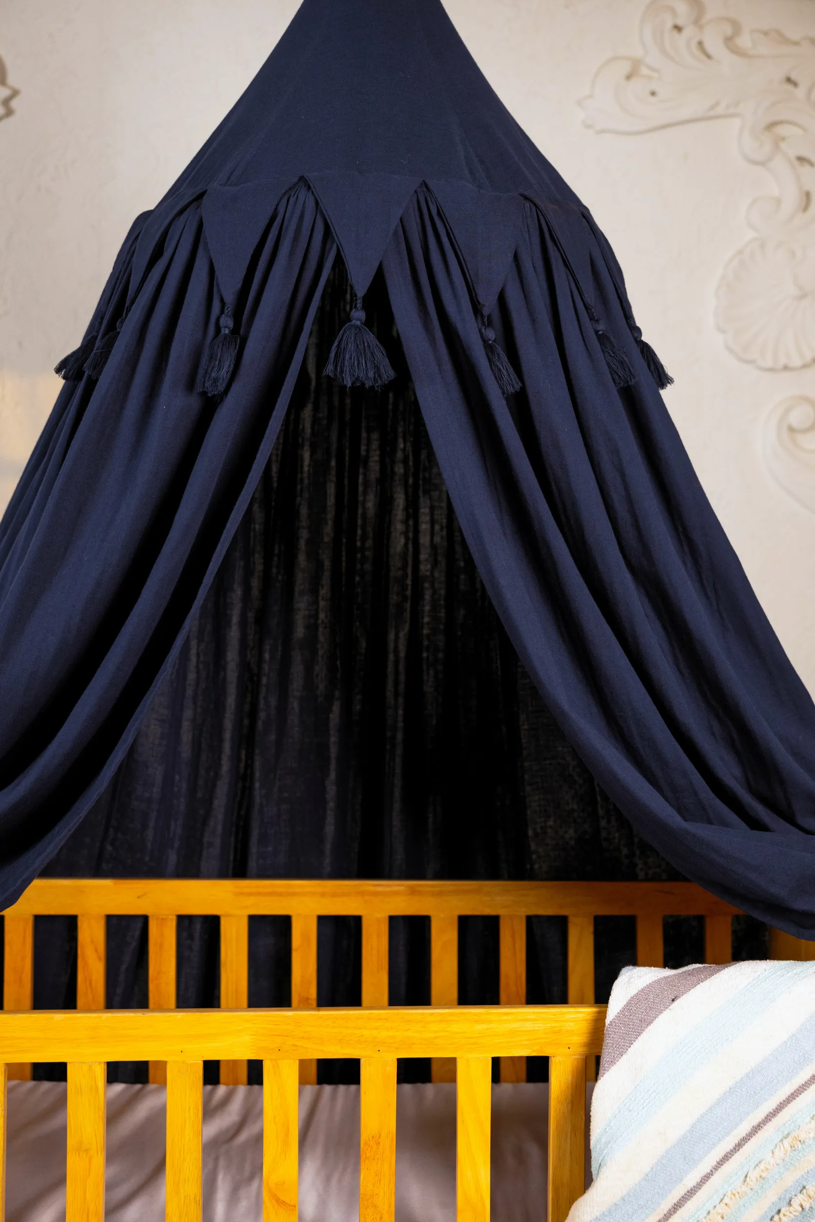 Canopy bed | double organic cotton muslin | L'Infini Bohème - Image 2