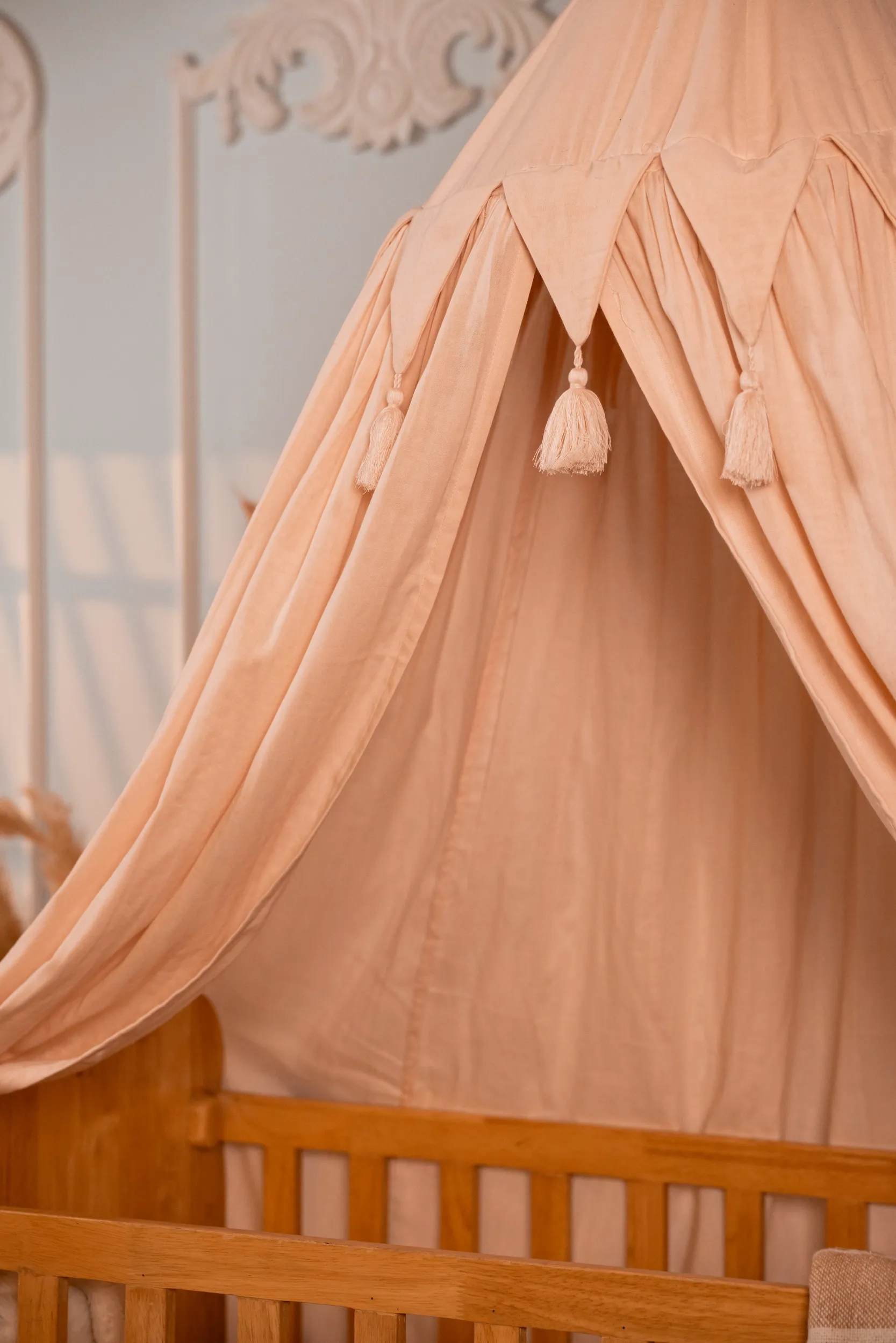 Canopy bed | double organic cotton muslin | L'Aurore Bohème - Image 3