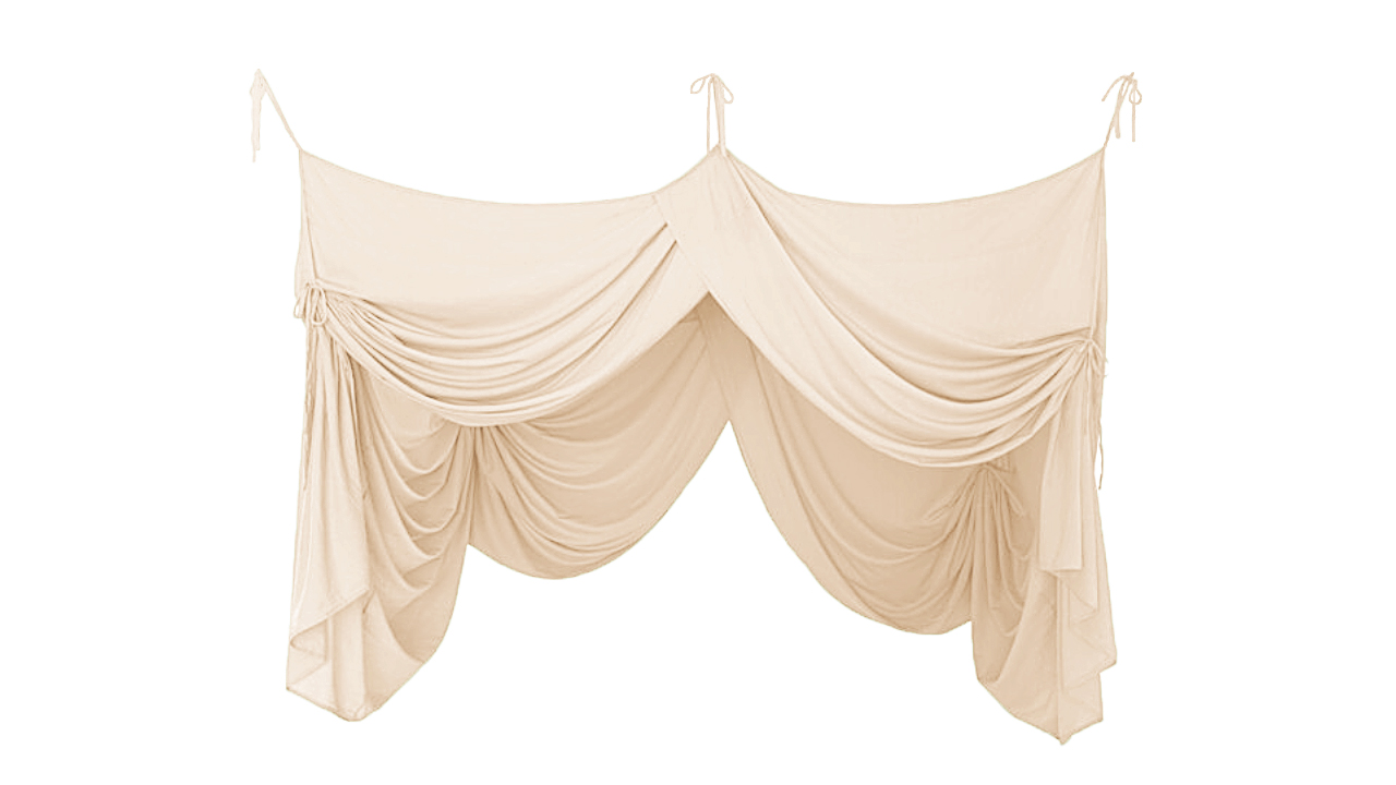 Bed Drape | double organic cotton muslin | L'Aurore - Image 2
